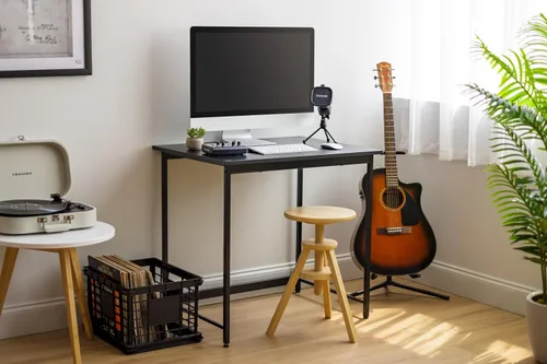 Miniatura 4 de IRIS USA, Inc. - Mesa moderna de oficina para laptop y computadora de 32 pulgadas para oficina en casa, superficie resistente al agua y a