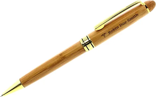 Miniatura 3 de Regalos personalizados para enfermeras, set personalizado de pluma de enfermera, regalo de madera de bambú grabado, 2 cajas de pluma