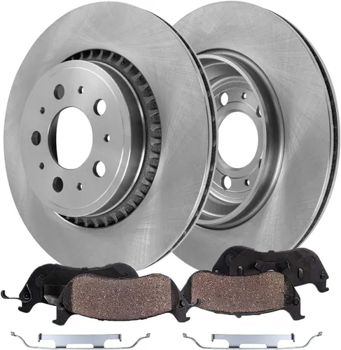 Miniatura 9 de Detroit Axle - Rotores de freno de disco trasero + pinza de freno de disco del lado del pasajero trasero de repuesto para Acura TL Honda Element