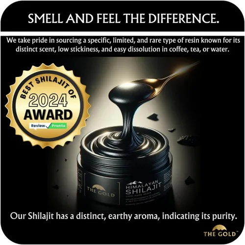 Miniatura 4 de THE GOLD Shilajit - Resina Shilajit Shilajit orgánica pura del Himalaya para hombres y mujeres, prueba de laboratorio en grado de Estados Unidos A+