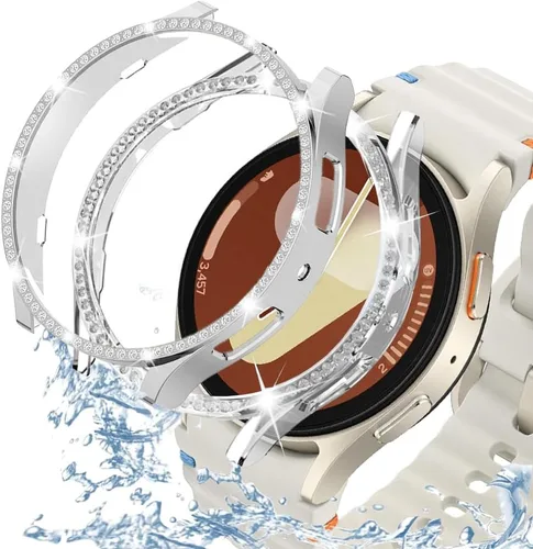 Miniatura 69 de DEALELE Paquete de 1 + 3 fundas y protector de pantalla compatible con Samsung Galaxy Watch FE / 5/4 de 1.575 pulgadas, funda protectora