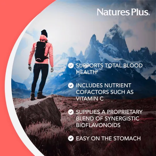 Miniatura 4 de NaturesPlus Hema-Plex Iron - 60 cápsulas de acción rápida - 85 mg de hierro quelado - Salud total de la sangre - con vitamina C y bioflavonoides