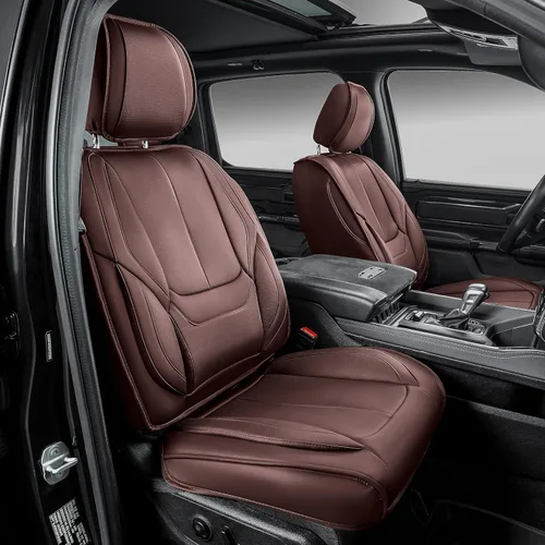 OASIS AUTO Juego completo de fundas de asiento para Ram, compatibles con Ram 1500 (2009-2018) / Ram 2500 (2010-2018), fundas de asiento impermeables