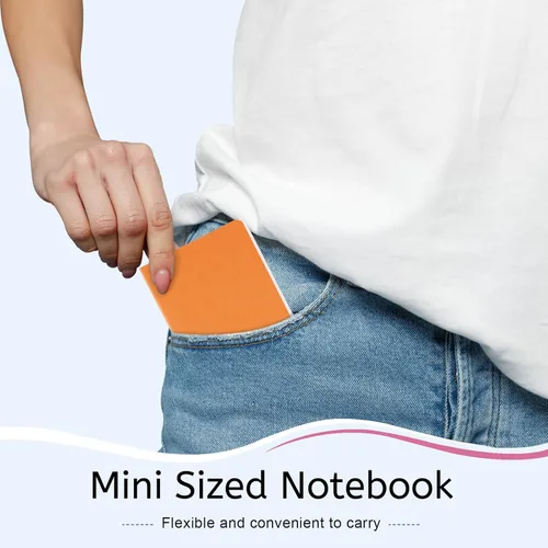 Miniatura 5 de Oucaru 64 mini cuadernos a granel, 3.5 x 5.5 pulgadas, 12 colores arcoíris, juego de 60 páginas de papel rayado de bolsillo pequeño, mini cuaderno