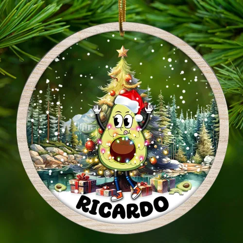 Adorno de aguacate personalizado para mujeres, hombres, él, ella, acrílico, nombre personalizado, inauguración de la casa, 2.90 x 2.90 pulgadas,