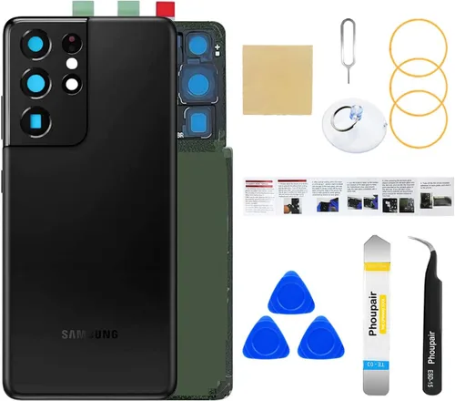 Miniatura 21 de Reemplazo de cristal trasero para Samsung Galaxy S24 con kit de herramientas de reparación profesional (Amber Yellow)