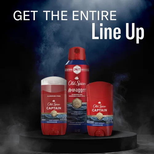 Miniatura 13 de Old Spice Red Collection Invisible Solid Antitranspirante y desodorante para hombres, Capitán, 2.6 oz