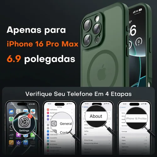 Miniatura 725 de TOCOL Funda para iPhone 11, compatible con Magsafe, protección completa de cámara, imanes integrados, protección contra caídas, funda translúcida
