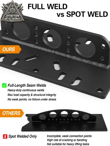Miniatura 7 de LS Placa elevadora de motor SBC BBC compatible con Ford 2,4 barriles de diámetro extendido Carb placa de elevación universal del motor, negro
