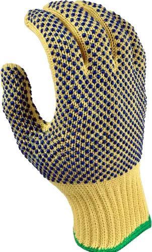 Miniatura 2 de G & F Products Guantes de trabajo de punto Kevlar resistentes a los cortes medios amarillos 1670M