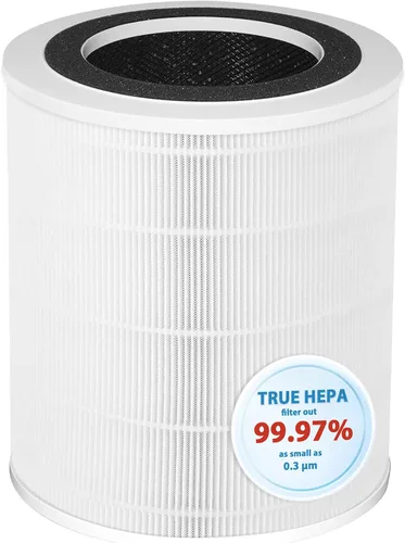 KJ350 Filtro de repuesto HEPA verdadero compatible con AOPO KJ-350 y ABTOP AP350 purificadores de aire, filtro HEPA 3 en 1 grado H13 con filtro de