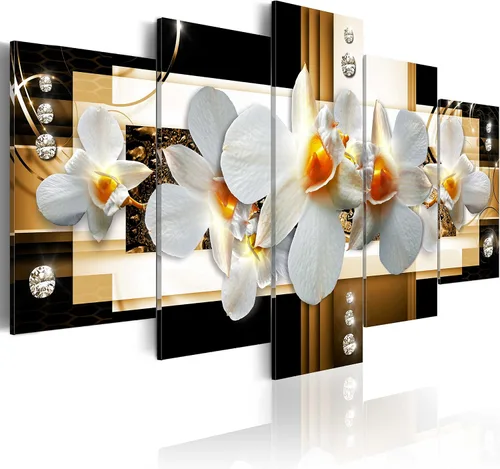 Miniatura 57 de Lienzo decorativo con impresión artística de diseño de orquídea de Artgeist Orquídea #01