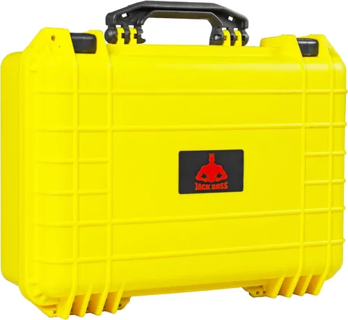 Miniatura 8 de Jack Boss Funda rígida de 18 x 13.8 x 8 pulgadas, funda protectora portátil impermeable para cámara con espuma personalizable, compatible con Negro