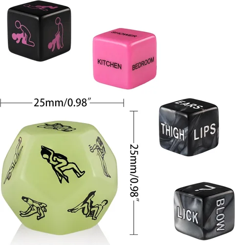 Miniatura 2 de Dados sexuales para parejas adultas, juegos sexuales, juguetes sexuales para parejas, dados sexuales nocturnos, juguetes sexuales