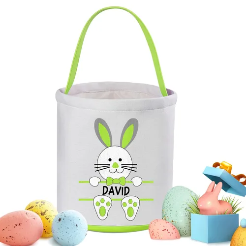 Miniatura 10 de Cesta de Pascua personalizada, cestas de Pascua Touber para niños y niñas, cestas de Pascua para niños, cesta de Pascua personalizada, regalos