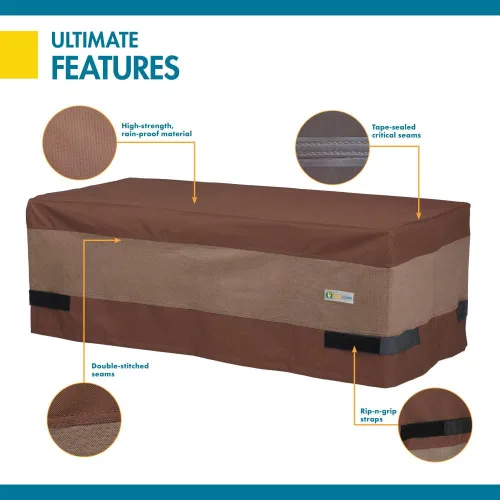 Miniatura 7 de DUCKCOVERS Ultimate - Funda rectangular impermeable para mesa de café de 49 pulgadas, funda otomana para exteriores