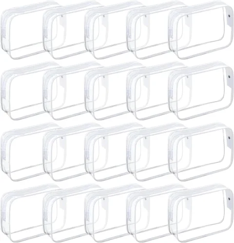 Miniatura 12 de Bolsas de cosméticos transparentes para mujeres y hombres, bolsas de aseo impermeables, bolsas de maquillaje de PVC, estuche organizador