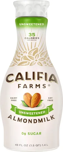 Miniatura 12 de Califia Farms - Leche de almendras y coco tostado, 48 oz, sin lácteos, a base de plantas, vegana, sin gluten, sin OGM, sin azúcar, alto en calcio