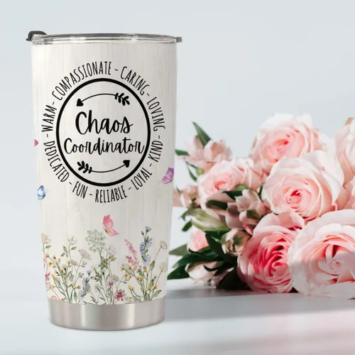 Miniatura 5 de regalos de Coordinador de Caos - Taza de viaje Coordinador de Caos con pajita para mamá, compañera de trabajo, jefa, gerente, empleada - Taza