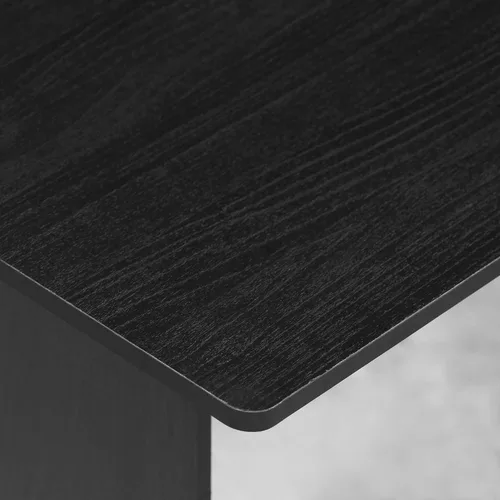 Miniatura 7 de Furinno - Escritorio compacto para computadora con estantes, Tablero de partículas, Americano/Negro