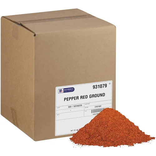 McCormick Culinary Pimiento rojo molido, 25 libras, un recipiente de 25 libras de condimento de pimiento rojo, hecho de chiles rojos molidos secos