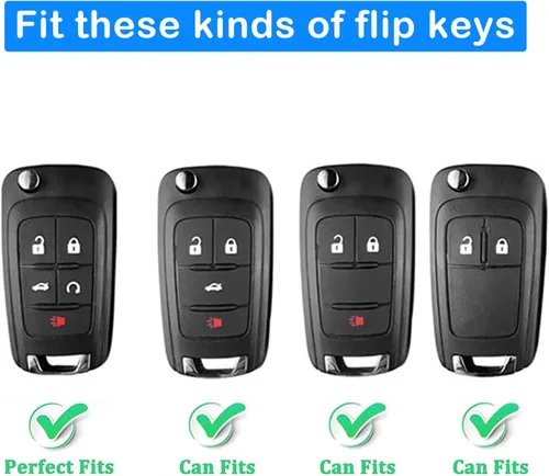 Miniatura 2 de XIYANG TRADE Funda para llavero Chevy con llavero, funda de TPU suave para llave de protección completa para Camaro Cruze Equinox Malibu Impala