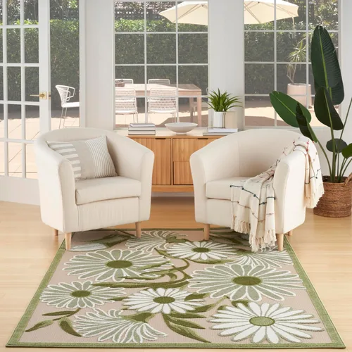 Miniatura 22 de Nourison Home Aloha - Alfombra beige de 2 pies 3 pulgadas x 12 pies, fácil de limpiar, no se desprende, para dormitorio, sala de estar, comedor