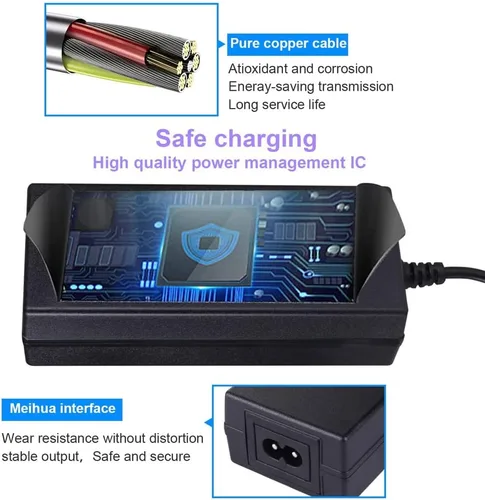 Miniatura 6 de Adaptador de cargador de 42V 2A apto para Apollo Air, Air Pro 2022, scooter eléctrico con batería de 36 V