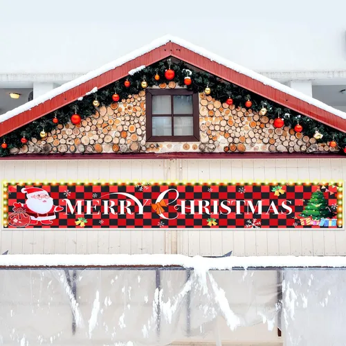 Miniatura 8 de Cartel de decoración de Navidad con luces LED, cartel de Feliz Navidad, cartel premontado, cartel de Feliz Navidad, cartel para colgar en la pared