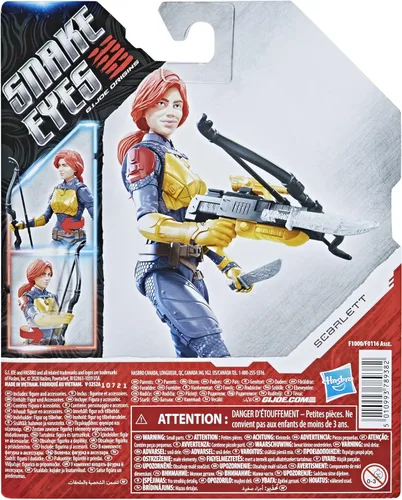 Miniatura 7 de G. I. Joe Snake Eyes: G.I. Joe Origins Scarlett Figura de acción coleccionable con características de acción y accesorios, juguetes para niños a