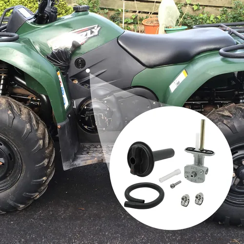 Miniatura 7 de M MATI Grifo de Combustible Petcock y Conjunto de Palanca para Yamaha ATV Kodiak 400 YFM400 Kodiak 450 YFM450 Grizzly 400 YFM400 Grizzly 450 YFM450
