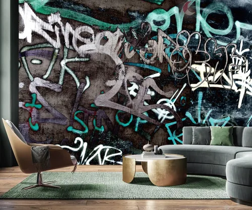 Miniatura 17 de Papel pintado de casa de acuarela de dibujos animados para guardería, murales de pared para habitación de niños 114" x 74" (no despegar y pegar)