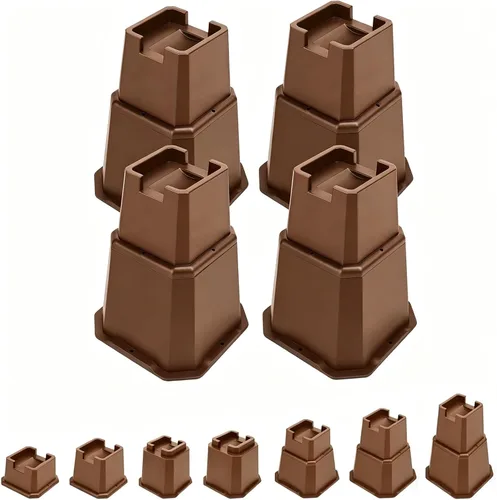 Miniatura 27 de Elevadores de Cama Shouwuhho de 2 Pulgadas, Elevadores de Muebles con Alturas de 2 3 4 5 6 7 8 Pulgadas de Alta Resistencia, Elevadores de Cama