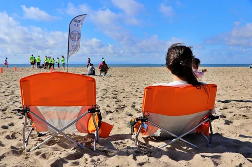 Miniatura 6 de Nice C Sillas de Playa, Sillas de Playa para Adultos Paquete de 2, Silla de Playa Baja, Tipo Cabestrillo, Plegable, Portátil, Concierto, Niños