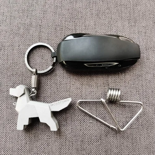 Miniatura 9 de Llavero de acero inoxidable hecho a mano