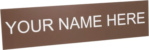 Miniatura 24 de ExcelMark Placa de nombre personalizada para puerta, oficina, pared, personalizada con tu texto, 2 x 8 pulgadas (1 línea, negro)