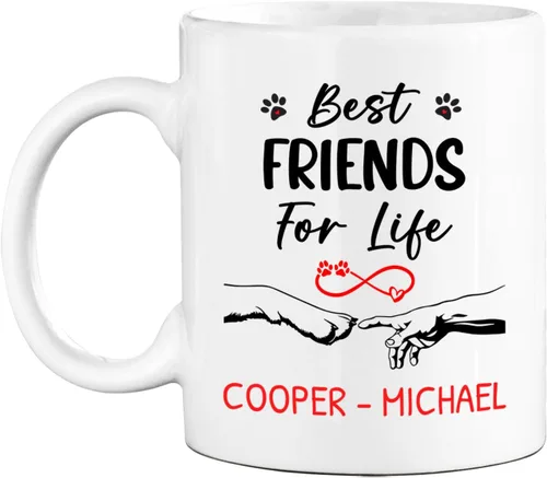 Miniatura 29 de Taza de café con nombre personalizado "Best Dog Mom Ever", regalo para mamá, mamá, madre, amante de los perros, taza de cerámica blanca Taza blanca