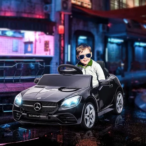 Miniatura 2 de Aosom Mercedes SLC 300 - Auto de paseo con licencia de 12 V para niños con control remoto, 2 velocidades, automóvil eléctrico para niños a batería