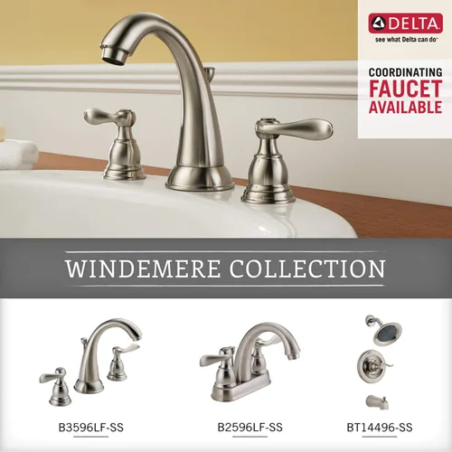 Miniatura 5 de Delta 79646-SS Windemere, Anillo para toalla, Accesorio de baño, 79646-SS Acero inoxidable brillante