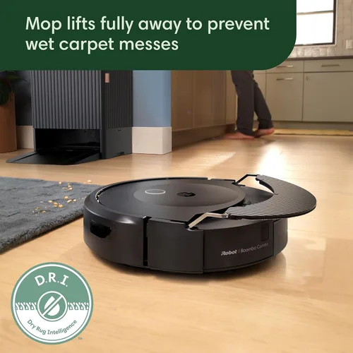 Miniatura 6 de iRobot Roomba Combo 10 Max Robot Aspirador y Trapeador + Base AutoWash (x0850) – Base multifuncional, cubo de recarga, lava y seca su almohadilla