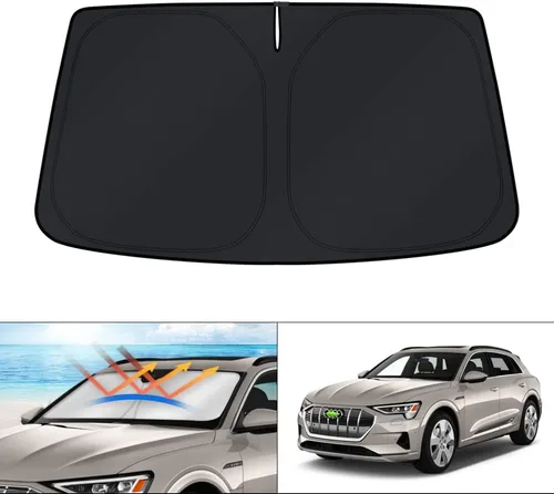Miniatura 54 de KUST - Parasol plegable para parabrisas para Ford Ranger, accesorios 2019-2025 2026, parasol personalizado para ventana, protector solar plegable