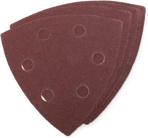 Miniatura 46 de Utoolmart Papel de lija para detalles, papel de lija triangular, almohadillas de lijado de gancho y bucle, multiherramienta oscilante triangular, 15