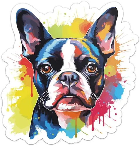 Miniatura 46 de Generic Colorida acuarela Shih Tzu - Calcomanía de vinilo impermeable para automóvil, laptop, pared, ventana, botella de agua, tamaño adhesivo