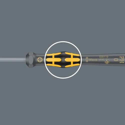 Miniatura 6 de WERA 05030103001 1578 A ESD Kraftform Micro Destornillador para tornillos ranurados, 0.016 x 0.079 x 2.362 in