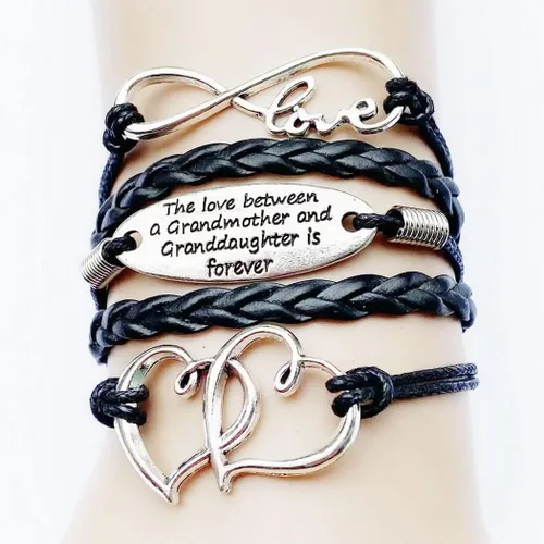 Miniatura 6 de DOLON The Love Between the Grandmother and Granddaughter is Forever - Pulsera Nana para nieta, juego a juego para regreso a la escuela, Navidad