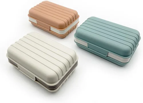 Miniatura 10 de Jabonera montada en la pared, jabonera de baño para ducha, acero inoxidable 304 montado en la pared, soporte para jabón para baño y cocina
