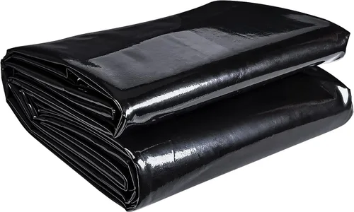 Miniatura 17 de ToLanbbt Revestimiento de estanque de 10 x 13 pies, 20 mil HDPE resistente a los rayos UV, revestimiento de estanque preformado fácil de cortar