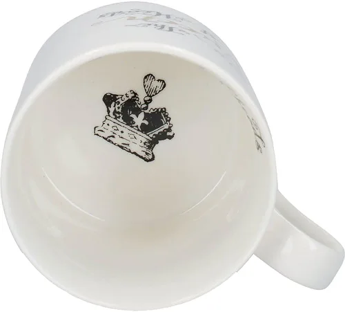Miniatura 4 de V&A Juego de 2 tazas de Alicia en el país de las maravillas en caja de regalo, rey y reina de corazones, porcelana fina, 11.8 fl oz, juego de 2