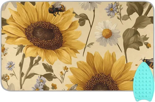 Miniatura 9 de Alfombrilla de planchar y almohadilla magnética resistente al calor, manta de planchado portátil de viaje, fundas para tabla de planchar de 27.6 x