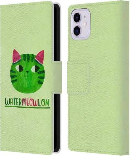 Miniatura 14 de Head Case Designs Officially Licensed Planet Cat Avocato Puns Leather Wallet Case Compatible with Apple iPhone 11